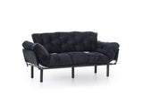 Canapea extensibilă 3 locuri Nitta Triple, Diverse culori, 185x70x85 cm - Negru | SKU: 859FTN1357 | Canapea extensibilă 3 locuri Nitta Triple, 185x70x85 cm, varianta Negru, produs pentru amenajarea locuinței, disponibil online în România la CasaMob