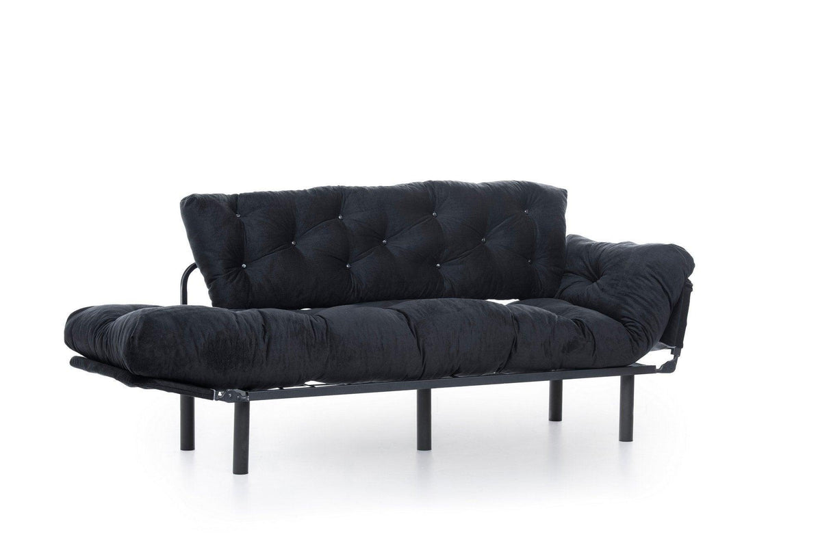 Canapea extensibilă 3 locuri Nitta Triple, Diverse culori, 185x70x85 cm - Negru | SKU: 859FTN1357 | Canapea extensibilă 3 locuri Nitta Triple, 185x70x85 cm, varianta Negru, produs pentru amenajarea locuinței, disponibil online în România la CasaMob