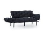Canapea extensibilă 3 locuri Nitta Triple, Diverse culori, 185x70x85 cm - Negru | SKU: 859FTN1357 | Canapea extensibilă 3 locuri Nitta Triple, 185x70x85 cm, varianta Negru, produs pentru amenajarea locuinței, disponibil online în România la CasaMob