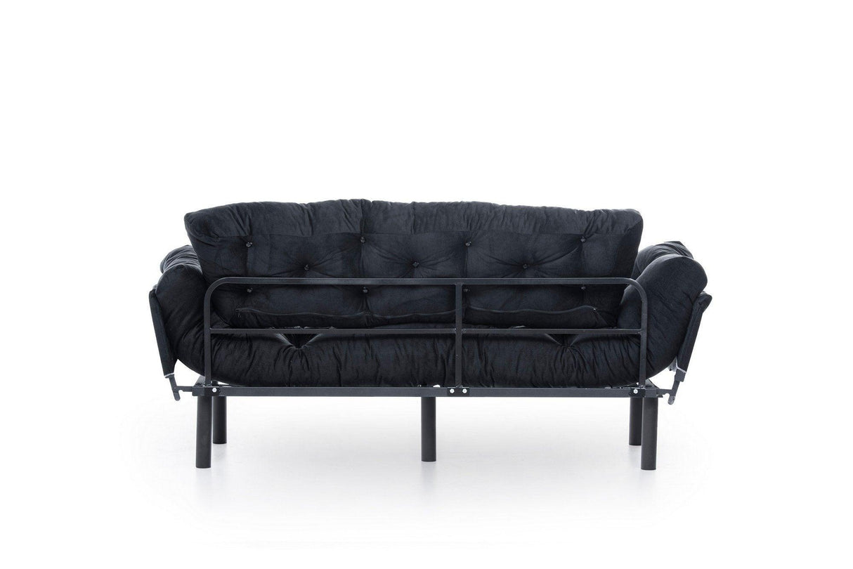 Canapea extensibilă 3 locuri Nitta Triple, Diverse culori, 185x70x85 cm - Negru | SKU: 859FTN1357 | Canapea extensibilă 3 locuri Nitta Triple, 185x70x85 cm, varianta Negru, produs pentru amenajarea locuinței, disponibil online în România la CasaMob