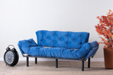 Canapea extensibilă 3 locuri Nitta Triple, Diverse culori, 185x70x85 cm - Albastru | SKU: 859FTN1358 | Canapea extensibilă 3 locuri Nitta Triple, 185x70x85 cm, varianta Albastru, produs pentru amenajarea locuinței, disponibil online în România la CasaMob