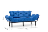Canapea extensibilă 3 locuri Nitta Triple, Diverse culori, 185x70x85 cm - Albastru | SKU: 859FTN1358 | Canapea extensibilă 3 locuri Nitta Triple, 185x70x85 cm, varianta Albastru, produs pentru amenajarea locuinței, disponibil online în România la CasaMob