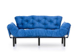 Canapea extensibilă 3 locuri Nitta Triple, Diverse culori, 185x70x85 cm - Albastru | SKU: 859FTN1358 | Canapea extensibilă 3 locuri Nitta Triple, 185x70x85 cm, varianta Albastru, produs pentru amenajarea locuinței, disponibil online în România la CasaMob
