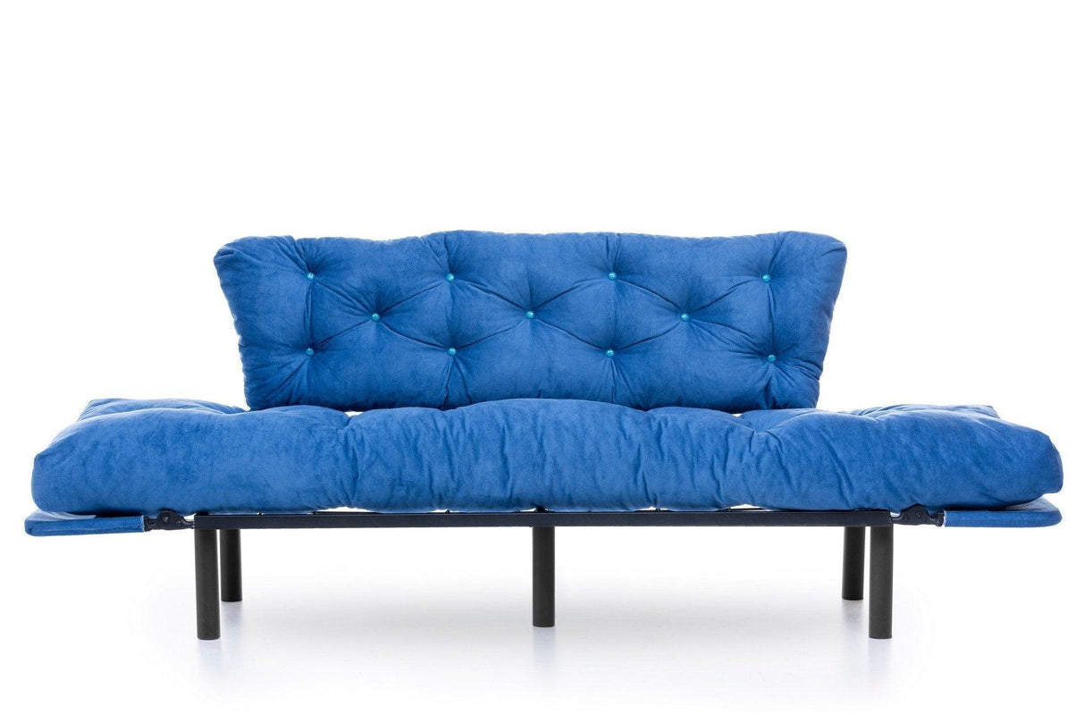 Canapea extensibilă 3 locuri Nitta Triple, Diverse culori, 185x70x85 cm - Albastru | SKU: 859FTN1358 | Canapea extensibilă 3 locuri Nitta Triple, 185x70x85 cm, varianta Albastru, produs pentru amenajarea locuinței, disponibil online în România la CasaMob