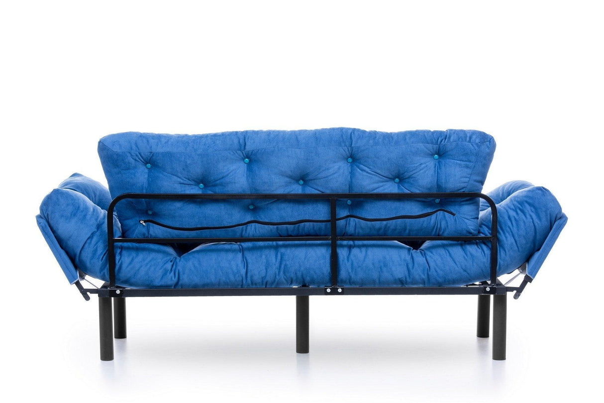 Canapea extensibilă 3 locuri Nitta Triple, Diverse culori, 185x70x85 cm - Albastru | SKU: 859FTN1358 | Canapea extensibilă 3 locuri Nitta Triple, 185x70x85 cm, varianta Albastru, produs pentru amenajarea locuinței, disponibil online în România la CasaMob