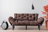 Canapea extensibilă 3 locuri Nitta Triple, Diverse culori, 185x70x85 cm - Maro | SKU: 859FTN1359 | Canapea extensibilă 3 locuri Nitta Triple, 185x70x85 cm, varianta Maro, produs pentru amenajarea locuinței, disponibil online în România la CasaMob