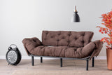 Canapea extensibilă 3 locuri Nitta Triple, Diverse culori, 185x70x85 cm - Maro | SKU: 859FTN1359 | Canapea extensibilă 3 locuri Nitta Triple, 185x70x85 cm, varianta Maro, produs pentru amenajarea locuinței, disponibil online în România la CasaMob
