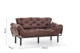 Canapea extensibilă 3 locuri Nitta Triple, Diverse culori, 185x70x85 cm - Maro | SKU: 859FTN1359 | Canapea extensibilă 3 locuri Nitta Triple, 185x70x85 cm, varianta Maro, produs pentru amenajarea locuinței, disponibil online în România la CasaMob