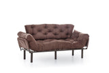 Canapea extensibilă 3 locuri Nitta Triple, Diverse culori, 185x70x85 cm - Maro | SKU: 859FTN1359 | Canapea extensibilă 3 locuri Nitta Triple, 185x70x85 cm, varianta Maro, produs pentru amenajarea locuinței, disponibil online în România la CasaMob