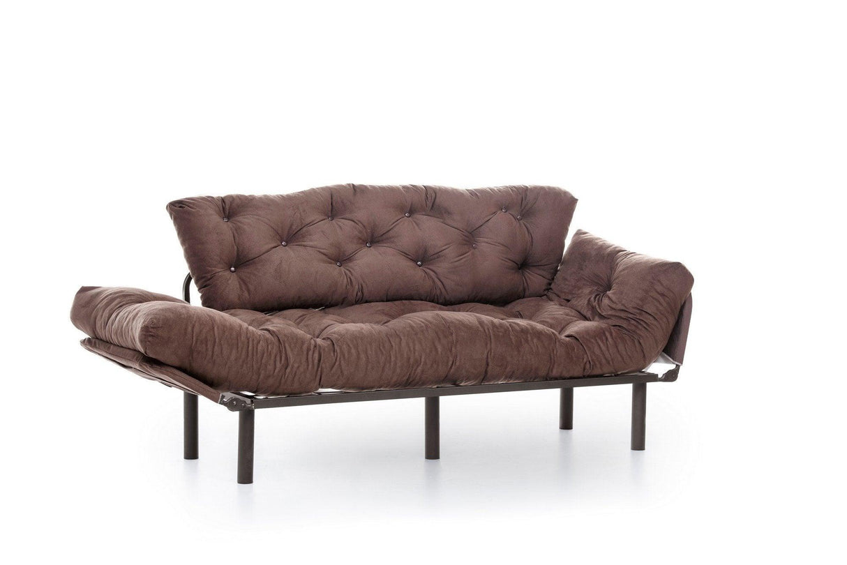 Canapea extensibilă 3 locuri Nitta Triple, Diverse culori, 185x70x85 cm - Maro | SKU: 859FTN1359 | Canapea extensibilă 3 locuri Nitta Triple, 185x70x85 cm, varianta Maro, produs pentru amenajarea locuinței, disponibil online în România la CasaMob