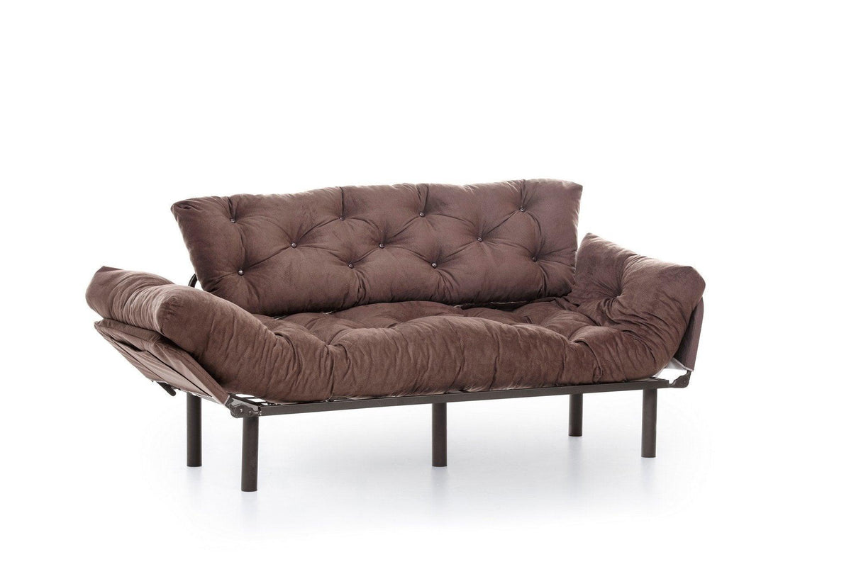 Canapea extensibilă 3 locuri Nitta Triple, Diverse culori, 185x70x85 cm - Maro | SKU: 859FTN1359 | Canapea extensibilă 3 locuri Nitta Triple, 185x70x85 cm, varianta Maro, produs pentru amenajarea locuinței, disponibil online în România la CasaMob