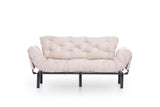 Canapea extensibilă 3 locuri Nitta Triple, Diverse culori, 185x70x85 cm - Crem | SKU: 859FTN1360 | Canapea extensibilă 3 locuri Nitta Triple, 185x70x85 cm, varianta Crem, produs pentru amenajarea locuinței, disponibil online în România la CasaMob