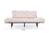 Canapea extensibilă 3 locuri Nitta Triple, Diverse culori, 185x70x85 cm - Crem | SKU: 859FTN1360 | Canapea extensibilă 3 locuri Nitta Triple, 185x70x85 cm, varianta Crem, produs pentru amenajarea locuinței, disponibil online în România la CasaMob
