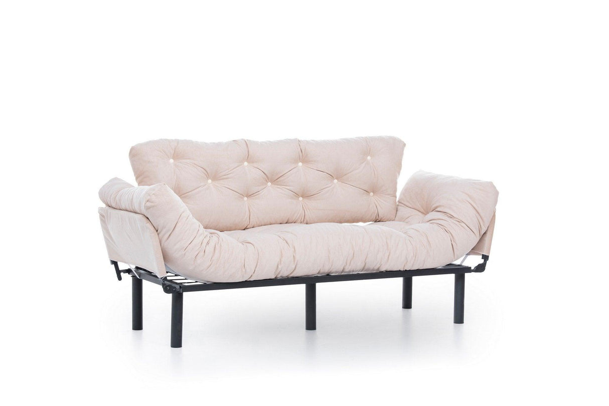 Canapea extensibilă 3 locuri Nitta Triple, Diverse culori, 185x70x85 cm - Crem | SKU: 859FTN1360 | Canapea extensibilă 3 locuri Nitta Triple, 185x70x85 cm, varianta Crem, produs pentru amenajarea locuinței, disponibil online în România la CasaMob