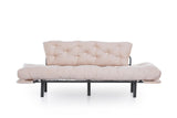 Canapea extensibilă 3 locuri Nitta Triple, Diverse culori, 185x70x85 cm - Crem | SKU: 859FTN1360 | Canapea extensibilă 3 locuri Nitta Triple, 185x70x85 cm, varianta Crem, produs pentru amenajarea locuinței, disponibil online în România la CasaMob