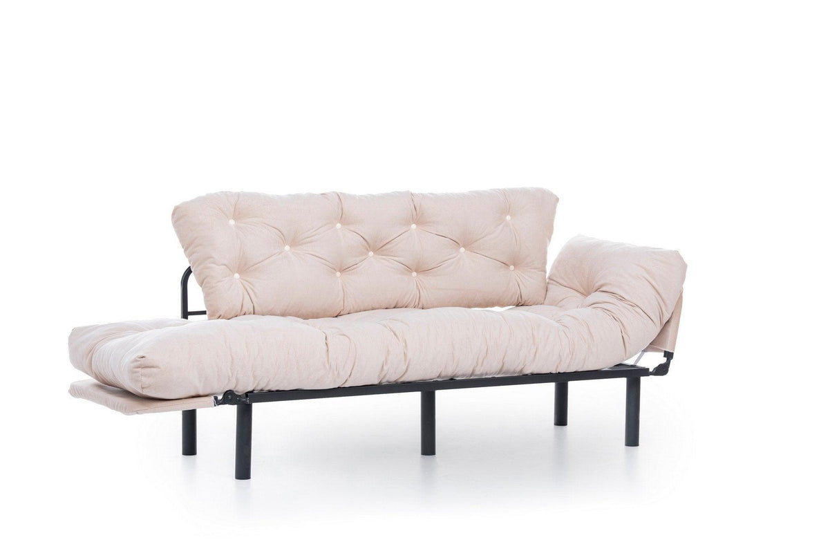 Canapea extensibilă 3 locuri Nitta Triple, Diverse culori, 185x70x85 cm - Crem | SKU: 859FTN1360 | Canapea extensibilă 3 locuri Nitta Triple, 185x70x85 cm, varianta Crem, produs pentru amenajarea locuinței, disponibil online în România la CasaMob
