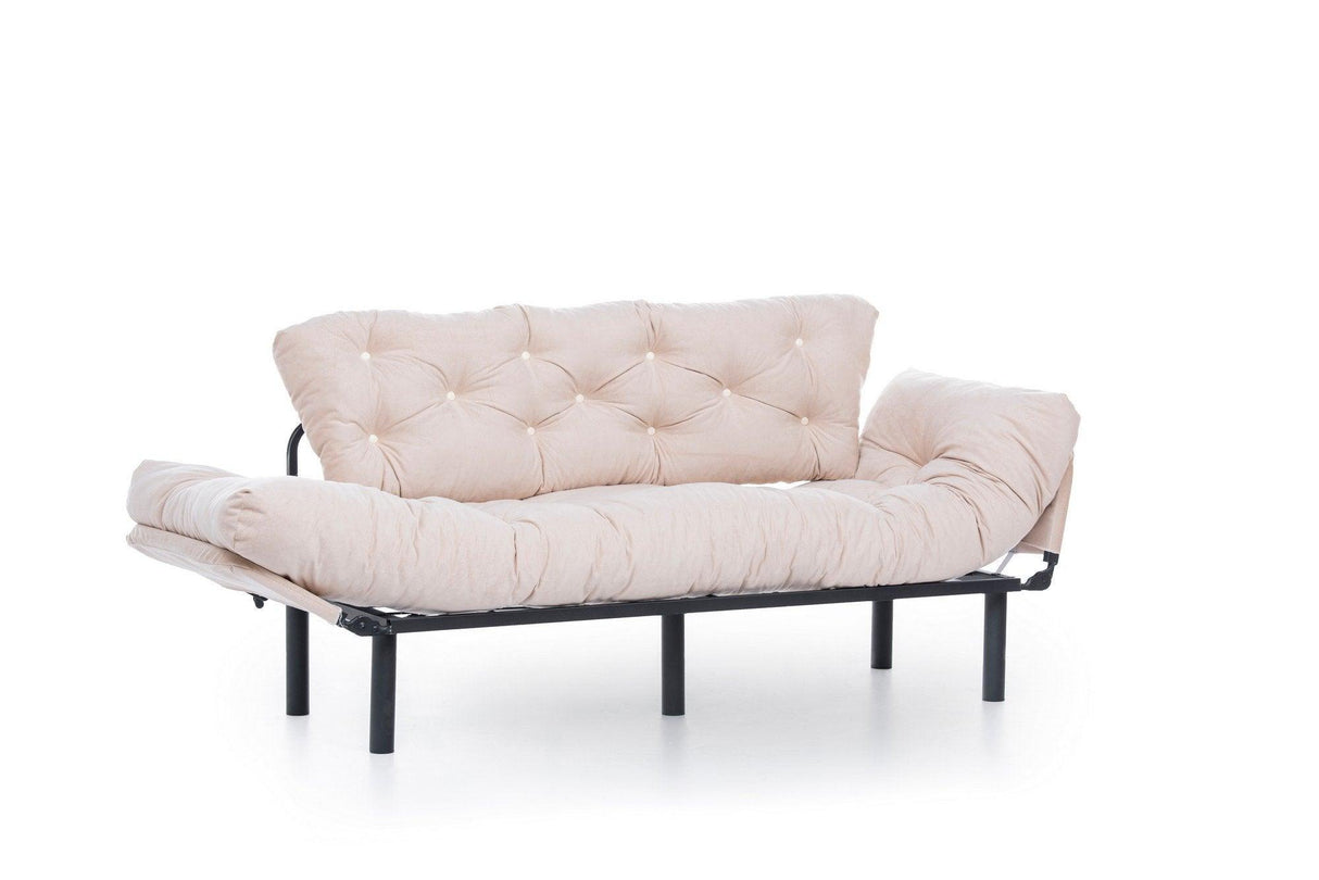 Canapea extensibilă 3 locuri Nitta Triple, Diverse culori, 185x70x85 cm - Crem | SKU: 859FTN1360 | Canapea extensibilă 3 locuri Nitta Triple, 185x70x85 cm, varianta Crem, produs pentru amenajarea locuinței, disponibil online în România la CasaMob