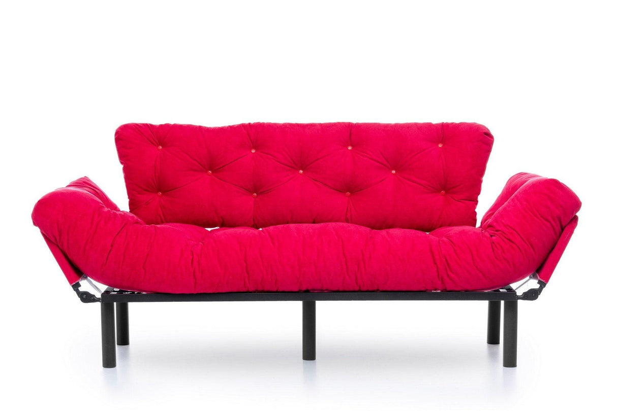 Canapea extensibilă 3 locuri Nitta Triple, Diverse culori, 185x70x85 cm - Fucsia | SKU: 859FTN1361 | Canapea extensibilă 3 locuri Nitta Triple, 185x70x85 cm, varianta Fucsia, produs pentru amenajarea locuinței, disponibil online în România la CasaMob