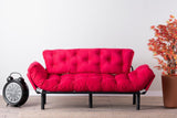 Canapea extensibilă 3 locuri Nitta Triple, Diverse culori, 185x70x85 cm - Fucsia | SKU: 859FTN1361 | Canapea extensibilă 3 locuri Nitta Triple, 185x70x85 cm, varianta Fucsia, produs pentru amenajarea locuinței, disponibil online în România la CasaMob