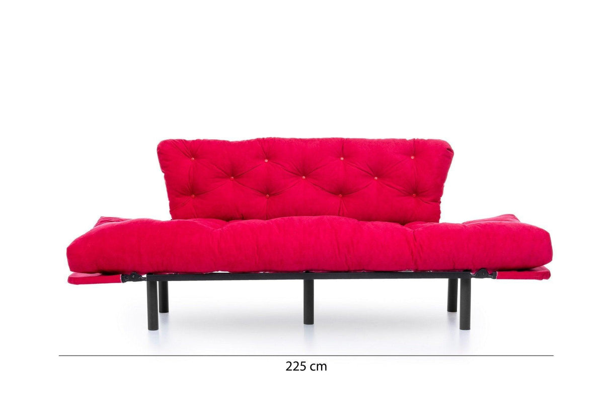 Canapea extensibilă 3 locuri Nitta Triple, Diverse culori, 185x70x85 cm - Fucsia | SKU: 859FTN1361 | Canapea extensibilă 3 locuri Nitta Triple, 185x70x85 cm, varianta Fucsia, produs pentru amenajarea locuinței, disponibil online în România la CasaMob