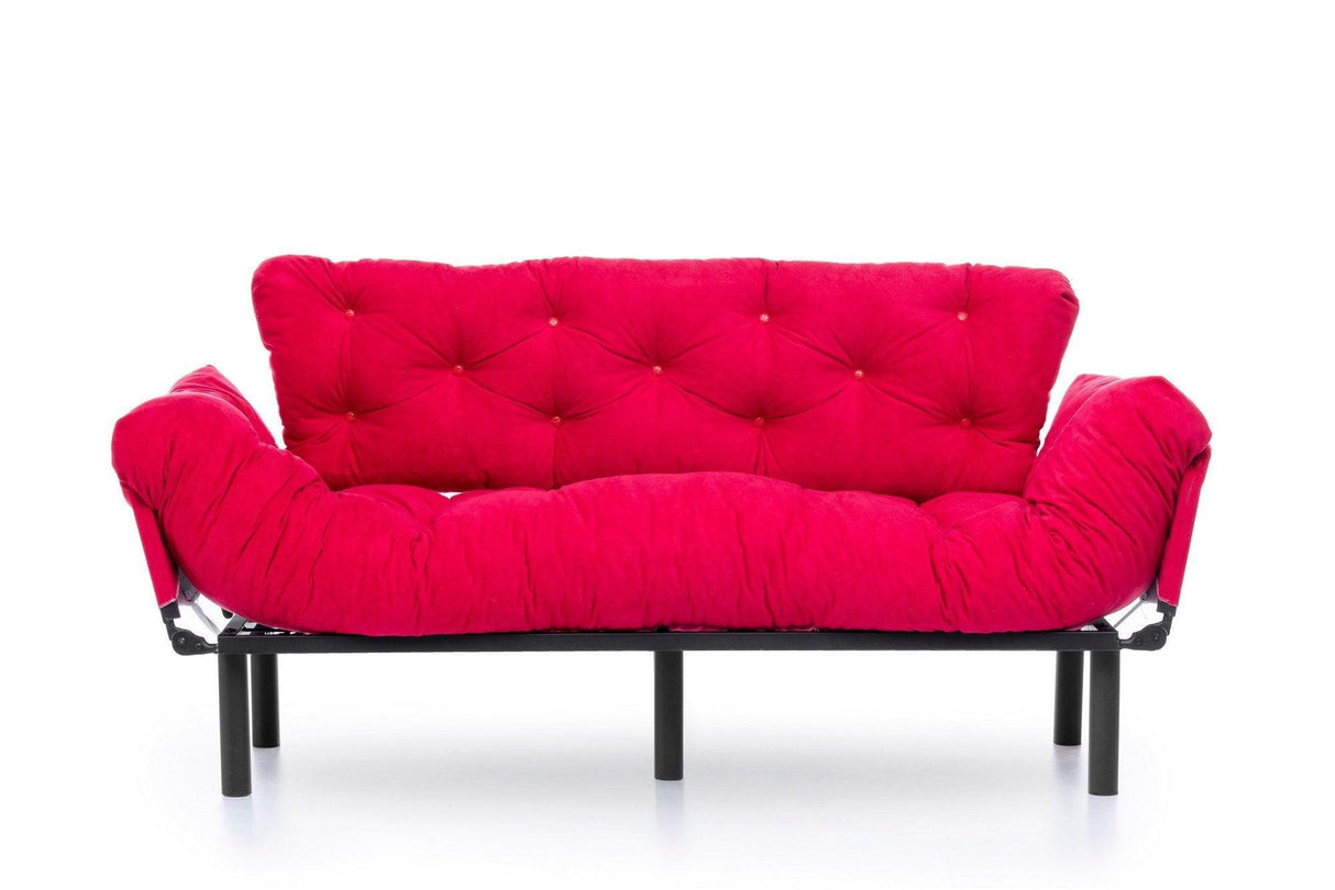 Canapea extensibilă 3 locuri Nitta Triple, Diverse culori, 185x70x85 cm - Fucsia | SKU: 859FTN1361 | Canapea extensibilă 3 locuri Nitta Triple, 185x70x85 cm, varianta Fucsia, produs pentru amenajarea locuinței, disponibil online în România la CasaMob