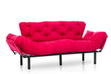Canapea extensibilă 3 locuri Nitta Triple, Diverse culori, 185x70x85 cm - Fucsia | SKU: 859FTN1361 | Canapea extensibilă 3 locuri Nitta Triple, 185x70x85 cm, varianta Fucsia, produs pentru amenajarea locuinței, disponibil online în România la CasaMob