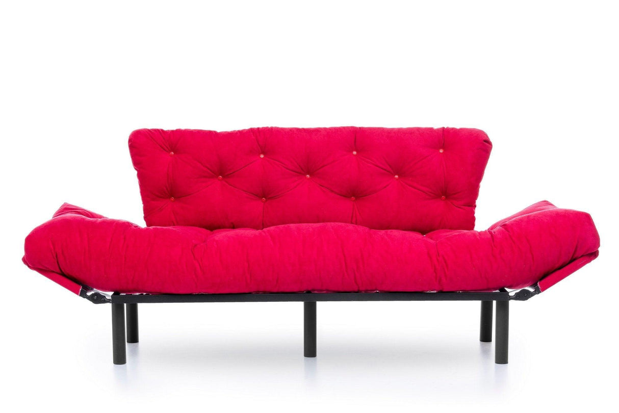 Canapea extensibilă 3 locuri Nitta Triple, Diverse culori, 185x70x85 cm - Fucsia | SKU: 859FTN1361 | Canapea extensibilă 3 locuri Nitta Triple, 185x70x85 cm, varianta Fucsia, produs pentru amenajarea locuinței, disponibil online în România la CasaMob