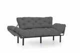 Canapea extensibilă 3 locuri Nitta Triple, Diverse culori, 185x70x85 cm - Gri închis | SKU: 859FTN1362 | Canapea extensibilă 3 locuri Nitta Triple, 185x70x85 cm, varianta Gri închis, produs pentru amenajarea locuinței, disponibil online în România la CasaMob