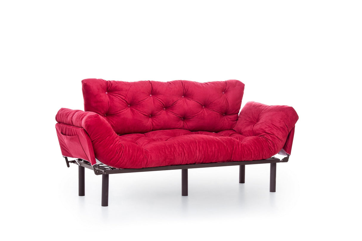 Canapea extensibilă 3 locuri Nitta Triple, Diverse culori, 185x70x85 cm - Bordo | SKU: 859FTN1363 | Canapea extensibilă 3 locuri Nitta Triple, 185x70x85 cm, varianta Bordo, produs pentru amenajarea locuinței, disponibil online în România la CasaMob