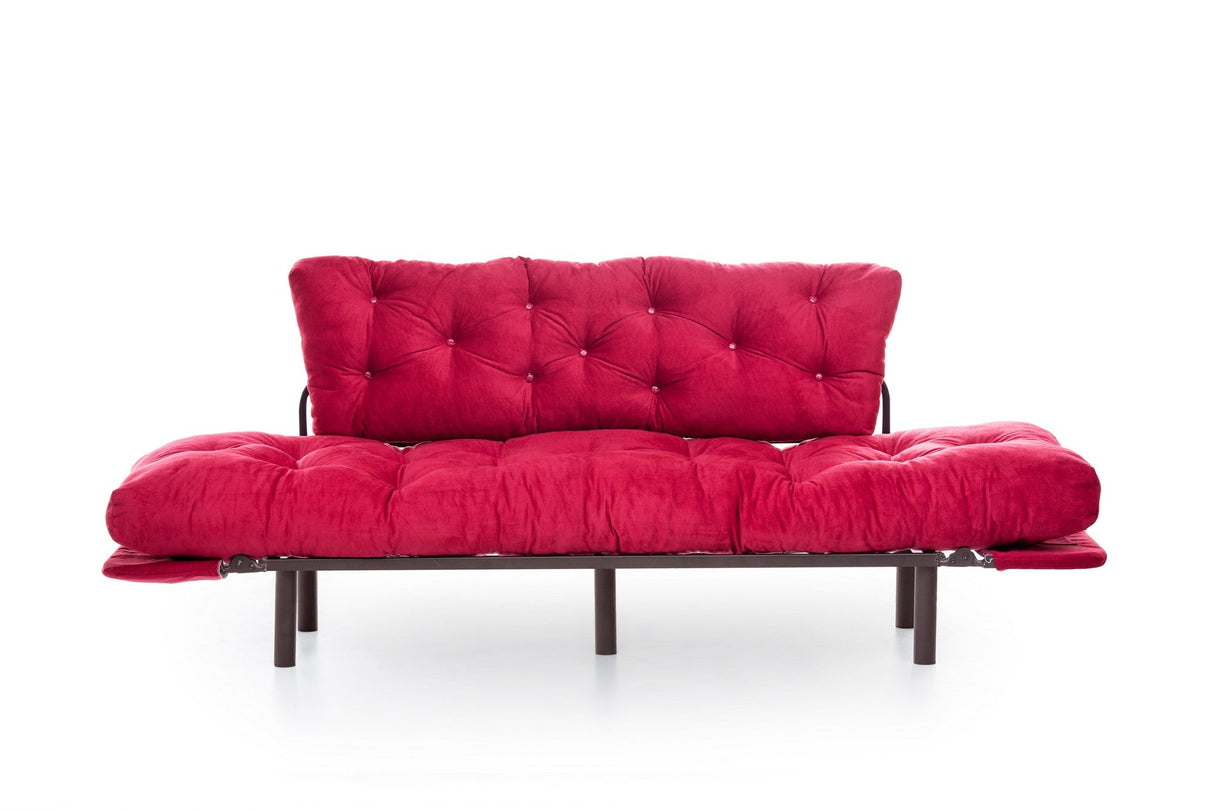 Canapea extensibilă 3 locuri Nitta Triple, Diverse culori, 185x70x85 cm - Bordo | SKU: 859FTN1363 | Canapea extensibilă 3 locuri Nitta Triple, 185x70x85 cm, varianta Bordo, produs pentru amenajarea locuinței, disponibil online în România la CasaMob