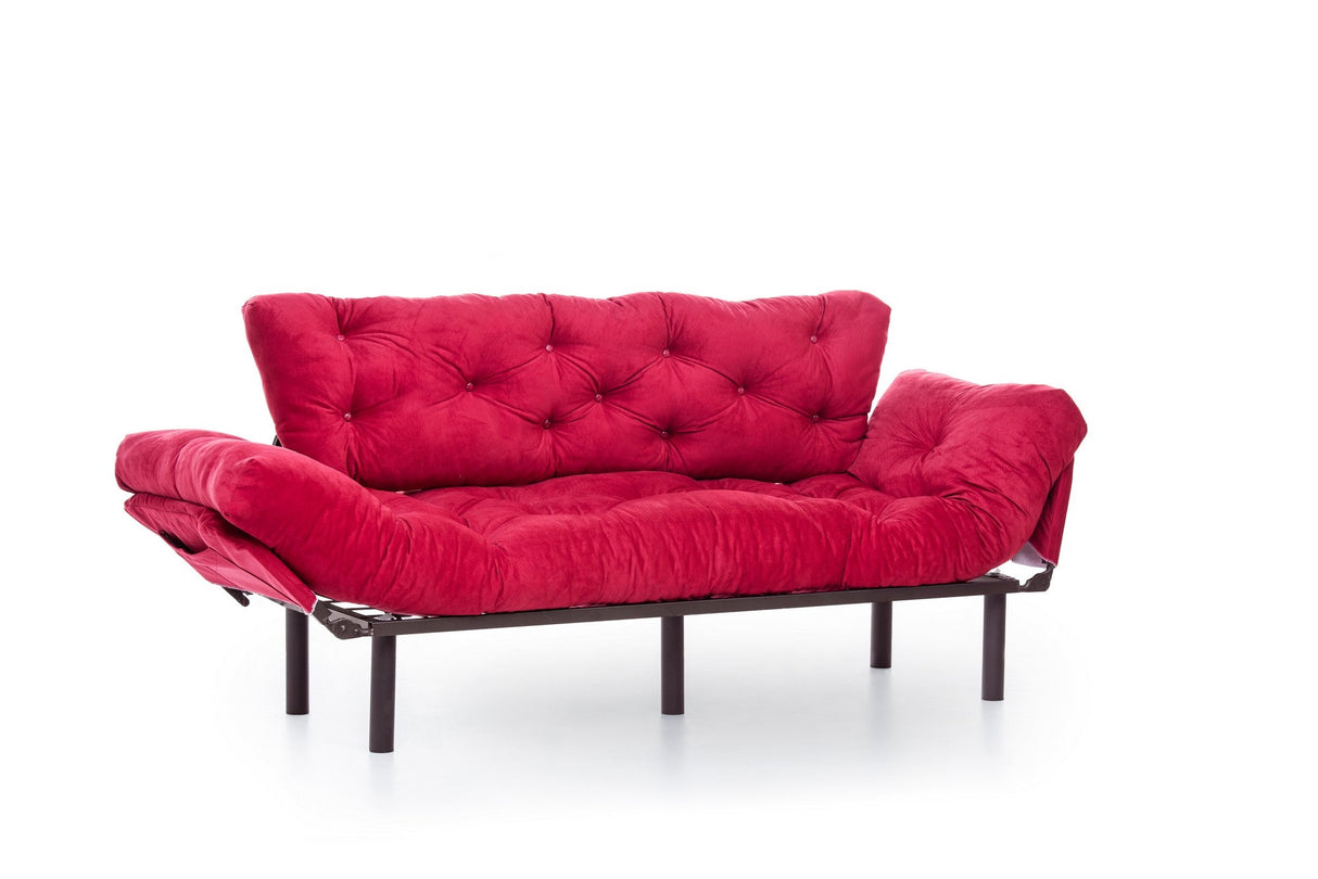 Canapea extensibilă 3 locuri Nitta Triple, Diverse culori, 185x70x85 cm - Bordo | SKU: 859FTN1363 | Canapea extensibilă 3 locuri Nitta Triple, 185x70x85 cm, varianta Bordo, produs pentru amenajarea locuinței, disponibil online în România la CasaMob