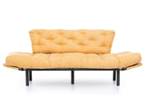 Canapea extensibilă 3 locuri Nitta Triple, Diverse culori, 185x70x85 cm - Muștar | SKU: 859FTN1364 | Canapea extensibilă 3 locuri Nitta Triple, 185x70x85 cm, varianta Muștar, produs pentru amenajarea locuinței, disponibil online în România la CasaMob