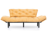 Canapea extensibilă 3 locuri Nitta Triple, Diverse culori, 185x70x85 cm - Muștar | SKU: 859FTN1364 | Canapea extensibilă 3 locuri Nitta Triple, 185x70x85 cm, varianta Muștar, produs pentru amenajarea locuinței, disponibil online în România la CasaMob