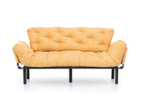 Canapea extensibilă 3 locuri Nitta Triple, Diverse culori, 185x70x85 cm - Muștar | SKU: 859FTN1364 | Canapea extensibilă 3 locuri Nitta Triple, 185x70x85 cm, varianta Muștar, produs pentru amenajarea locuinței, disponibil online în România la CasaMob