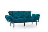 Canapea extensibilă 3 locuri Nitta Triple, Diverse culori, 185x70x85 cm - Verde petrol | SKU: 859FTN1365 | Canapea extensibilă 3 locuri Nitta Triple, 185x70x85 cm, varianta Verde petrol, produs pentru amenajarea locuinței, disponibil online în România la CasaMob