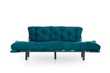 Canapea extensibilă 3 locuri Nitta Triple, Diverse culori, 185x70x85 cm - Verde petrol | SKU: 859FTN1365 | Canapea extensibilă 3 locuri Nitta Triple, 185x70x85 cm, varianta Verde petrol, produs pentru amenajarea locuinței, disponibil online în România la CasaMob