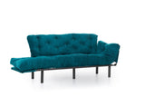 Canapea extensibilă 3 locuri Nitta Triple, Diverse culori, 185x70x85 cm - Verde petrol | SKU: 859FTN1365 | Canapea extensibilă 3 locuri Nitta Triple, 185x70x85 cm, varianta Verde petrol, produs pentru amenajarea locuinței, disponibil online în România la CasaMob