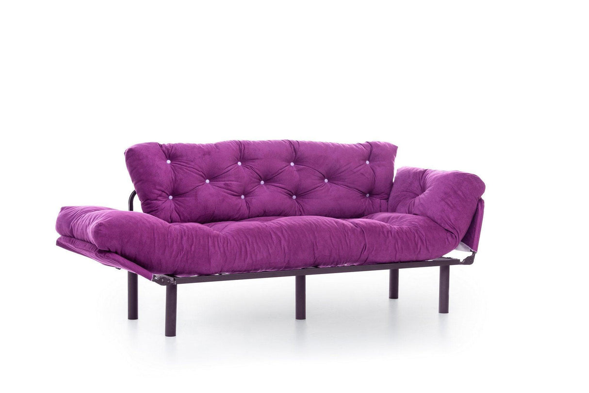 Canapea extensibilă 3 locuri Nitta Triple, Diverse culori, 185x70x85 cm - Mov | SKU: 859FTN1366 | Canapea extensibilă 3 locuri Nitta Triple, 185x70x85 cm, varianta Mov, produs pentru amenajarea locuinței, disponibil online în România la CasaMob