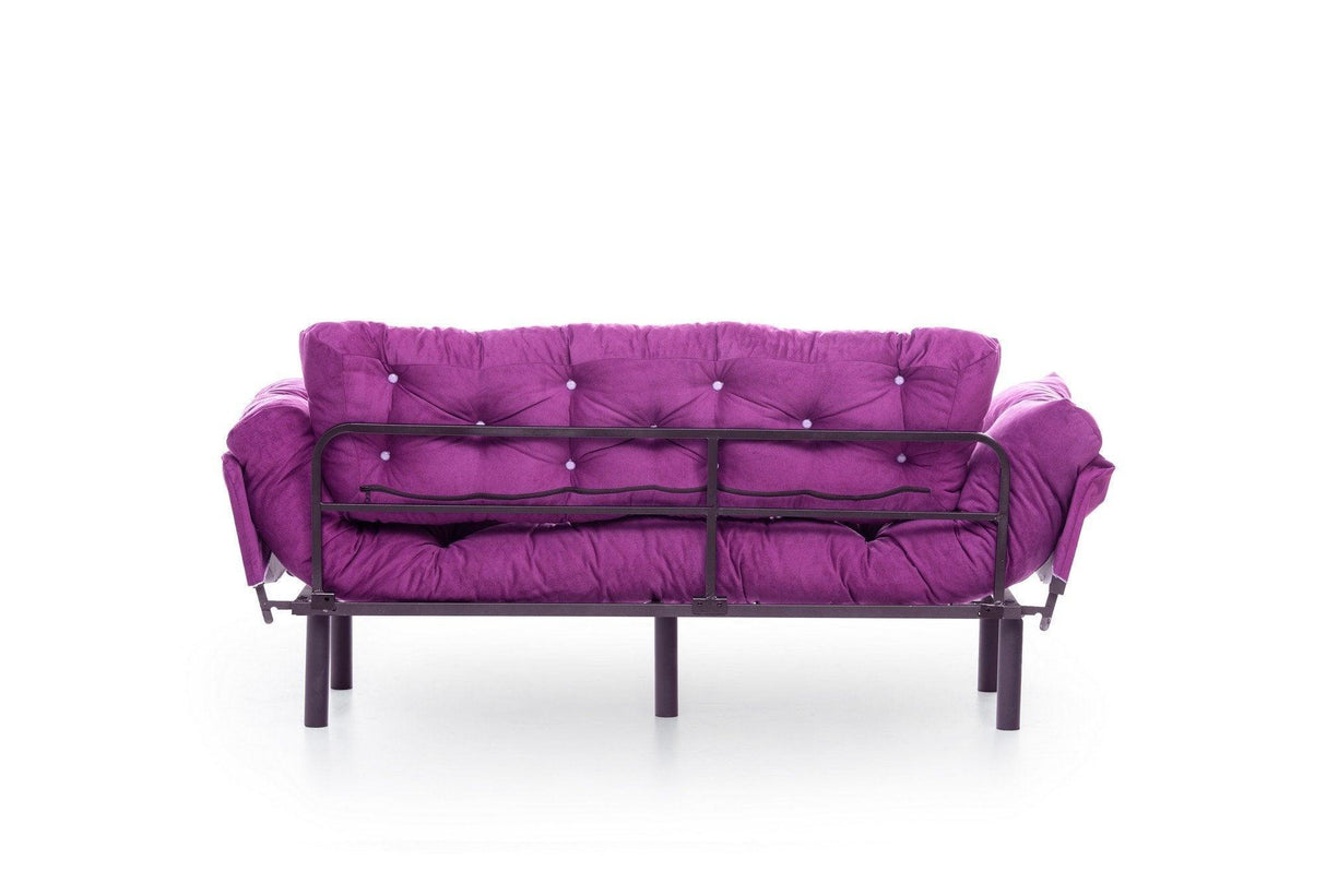 Canapea extensibilă 3 locuri Nitta Triple, Diverse culori, 185x70x85 cm - Mov | SKU: 859FTN1366 | Canapea extensibilă 3 locuri Nitta Triple, 185x70x85 cm, varianta Mov, produs pentru amenajarea locuinței, disponibil online în România la CasaMob