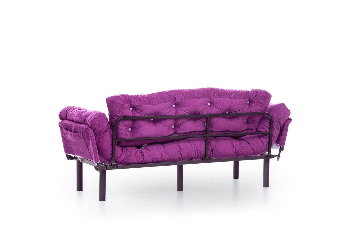 Canapea extensibilă 3 locuri Nitta Triple, Diverse culori, 185x70x85 cm - Mov | SKU: 859FTN1366 | Canapea extensibilă 3 locuri Nitta Triple, 185x70x85 cm, varianta Mov, produs pentru amenajarea locuinței, disponibil online în România la CasaMob