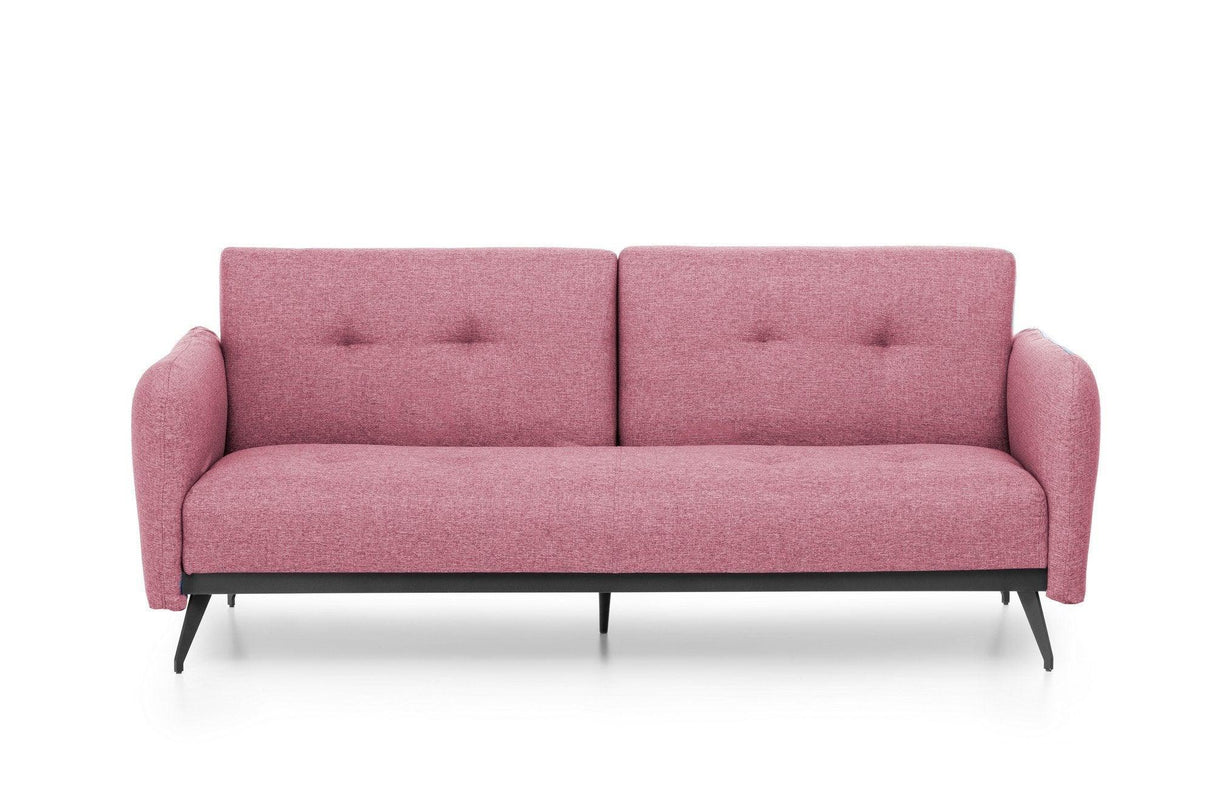 Canapea extensibilă 3 locuri Ron, Diverse culori, 190x65x43 cm - Roz | SKU: 859FTN1367 | Canapea extensibilă 3 locuri Ron, 190x65x43 cm, varianta Roz, produs pentru amenajarea locuinței, disponibil online în România la CasaMob