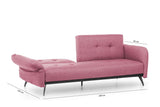 Canapea extensibilă 3 locuri Ron, Diverse culori, 190x65x43 cm - Roz | SKU: 859FTN1367 | Canapea extensibilă 3 locuri Ron, 190x65x43 cm, varianta Roz, produs pentru amenajarea locuinței, disponibil online în România la CasaMob