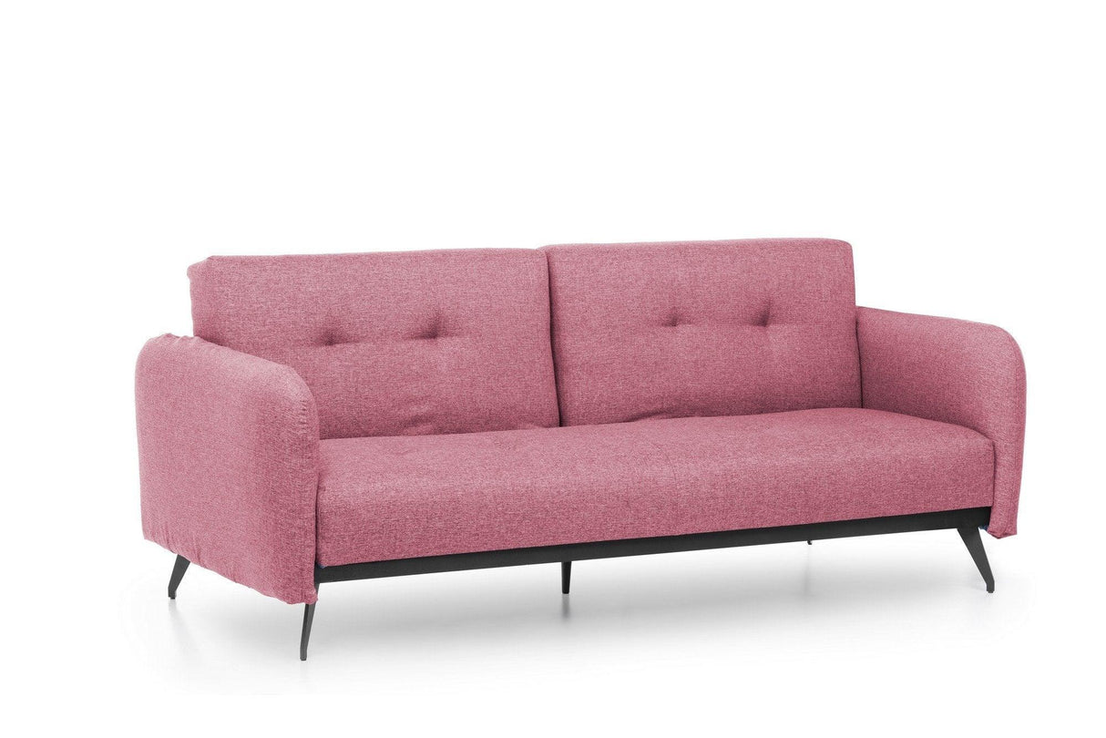Canapea extensibilă 3 locuri Ron, Diverse culori, 190x65x43 cm - Roz | SKU: 859FTN1367 | Canapea extensibilă 3 locuri Ron, 190x65x43 cm, varianta Roz, produs pentru amenajarea locuinței, disponibil online în România la CasaMob