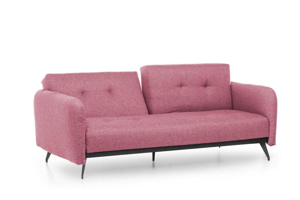 Canapea extensibilă 3 locuri Ron, Diverse culori, 190x65x43 cm - Roz | SKU: 859FTN1367 | Canapea extensibilă 3 locuri Ron, 190x65x43 cm, varianta Roz, produs pentru amenajarea locuinței, disponibil online în România la CasaMob