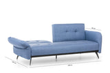 Canapea extensibilă 3 locuri Ron, Diverse culori, 190x65x43 cm - Albastru | SKU: 859FTN1368 | Canapea extensibilă 3 locuri Ron, 190x65x43 cm, varianta Albastru, produs pentru amenajarea locuinței, disponibil online în România la CasaMob