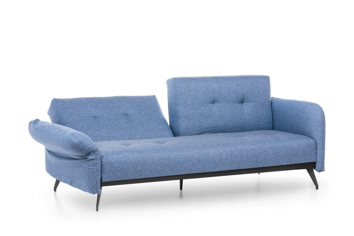 Canapea extensibilă 3 locuri Ron, Diverse culori, 190x65x43 cm - Albastru | SKU: 859FTN1368 | Canapea extensibilă 3 locuri Ron, 190x65x43 cm, varianta Albastru, produs pentru amenajarea locuinței, disponibil online în România la CasaMob