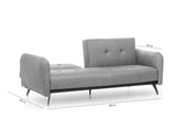 Canapea extensibilă 3 locuri Ron, Diverse culori, 190x65x43 cm - Gri deschis | SKU: 859FTN1369 | Canapea extensibilă 3 locuri Ron, 190x65x43 cm, varianta Gri deschis, produs pentru amenajarea locuinței, disponibil online în România la CasaMob