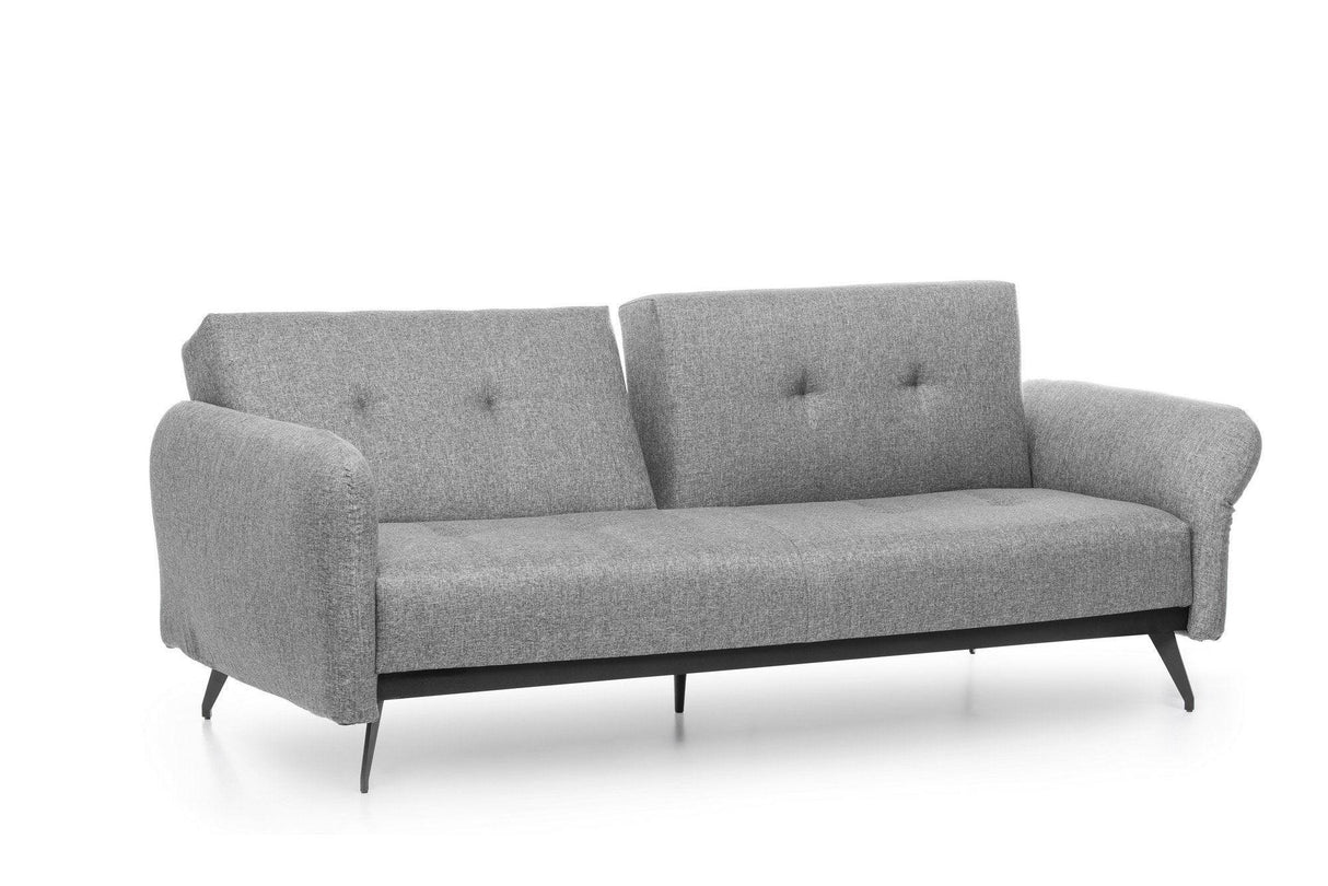 Canapea extensibilă 3 locuri Ron, Diverse culori, 190x65x43 cm - Gri deschis | SKU: 859FTN1369 | Canapea extensibilă 3 locuri Ron, 190x65x43 cm, varianta Gri deschis, produs pentru amenajarea locuinței, disponibil online în România la CasaMob
