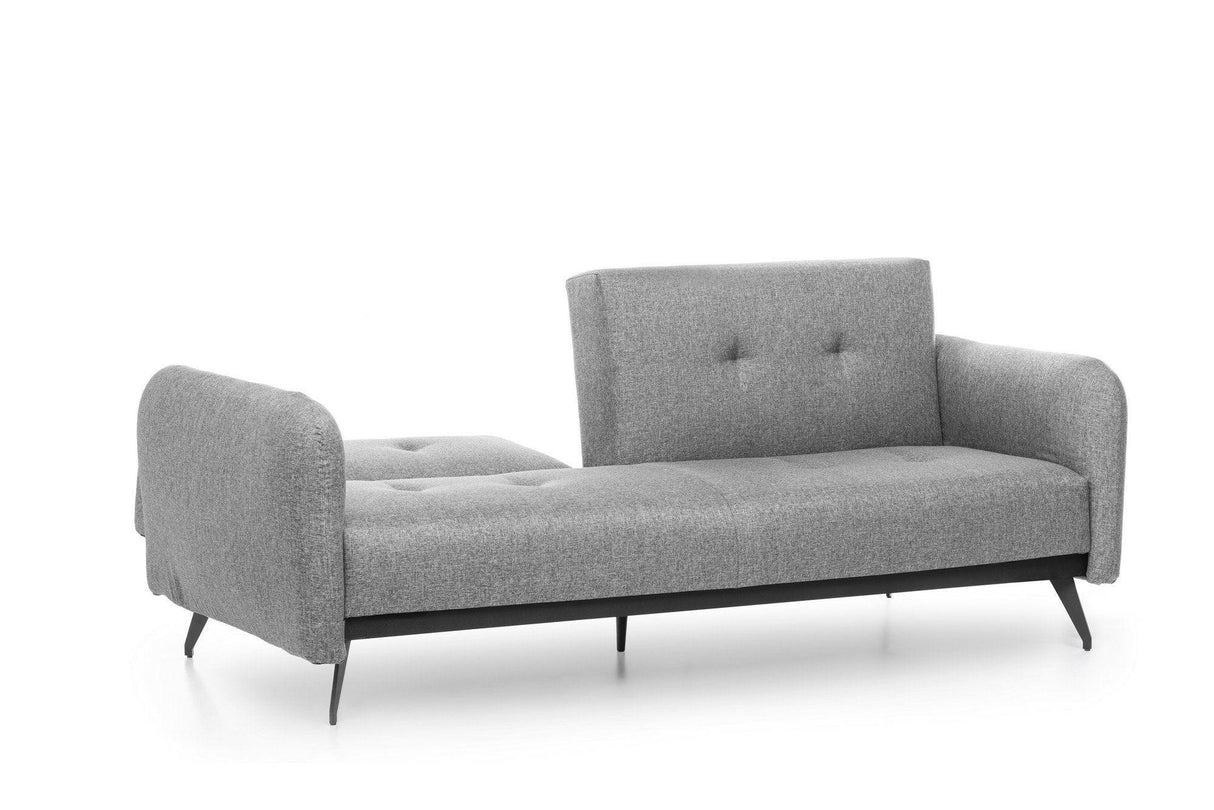 Canapea extensibilă 3 locuri Ron, Diverse culori, 190x65x43 cm - Gri deschis | SKU: 859FTN1369 | Canapea extensibilă 3 locuri Ron, 190x65x43 cm, varianta Gri deschis, produs pentru amenajarea locuinței, disponibil online în România la CasaMob