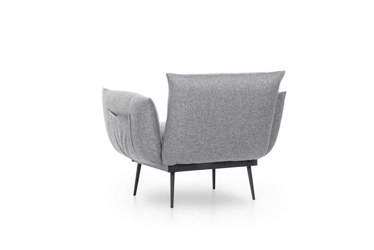 Fotoliu Oasis, 90x80x95 cm - Gri, SKU 859FTN1718